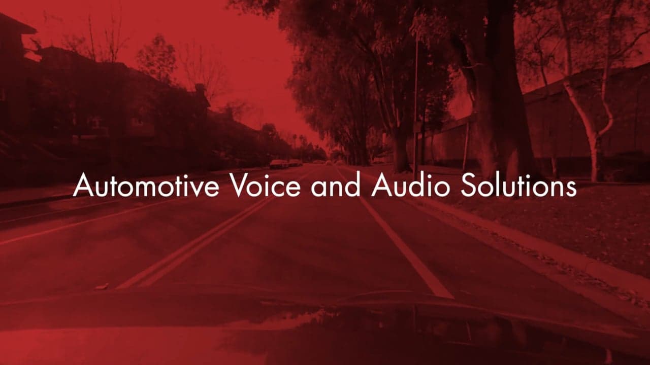 Automotive Voice and Audio Solutions // Synaptics